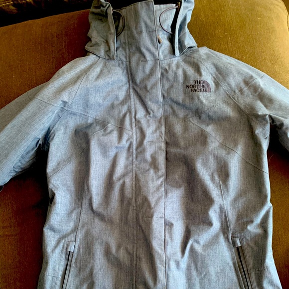 Women’s North Face small heather Blue jacket